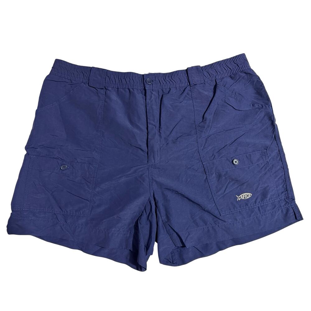 Vintage Aftco Blue Fishing Cargo Shorts - Men's Size 42